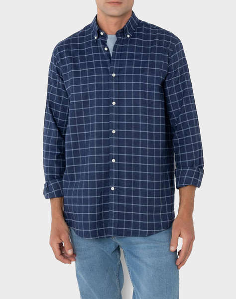 THE BOSTONIANS РИЗА COPLEY REGULAR FIT BigCheck FLANNEL Button-down Regular FIT