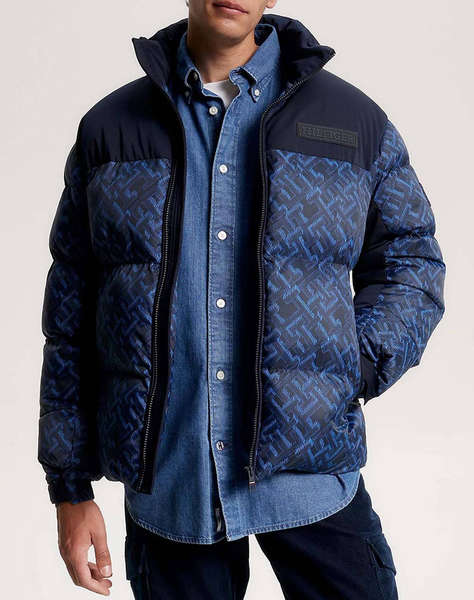 TOMMY HILFIGER NEW YORK MONOGRAM PRT PUFFER JKT