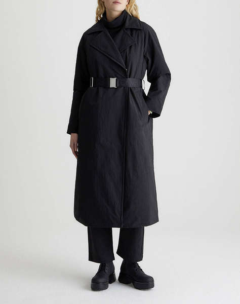 CALVIN KLEIN CLEAN PADDED BELTED TRENCH