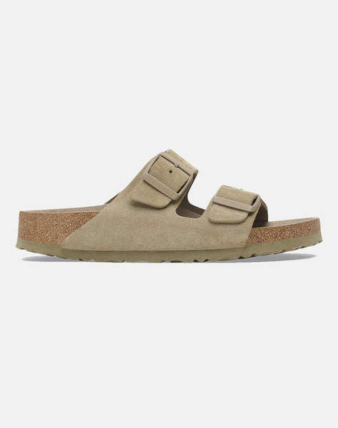 BIRKENSTOCK S25 LEATHER ARIZONA SFB LEVE FADED KHAKI 35 - 46 NARROW SEASONAL SHOE UNISEX