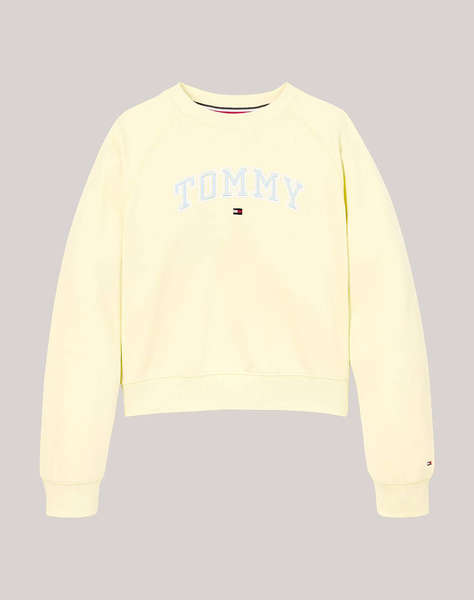 TOMMY HILFIGER VARSITY EMBROIDERED CREWNECK