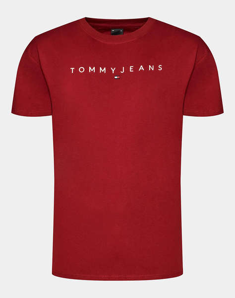 TOMMY JEANS TJM REG LINEAR LOGO TEE EXT