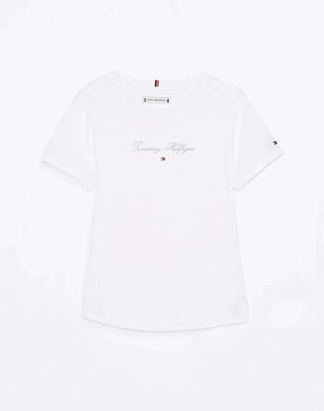 TOMMY HILFIGER TOMMY SCRIPT SLIM TEE SS