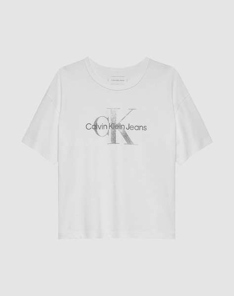 CALVIN KLEIN JEANS MONOLOGO GLITTER SS T-SHIRT