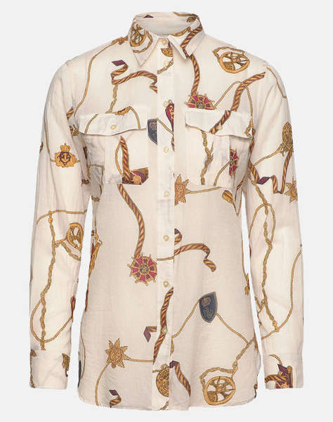 LAUREN RALPH LAUREN 80S COTTON VOILE-SHIRT