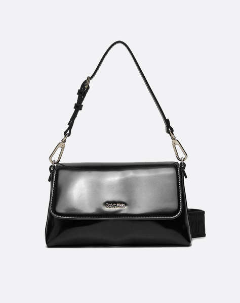 CALVIN KLEIN JEANS CK MUST DBL STRAP MINI BAG_SHINY (Размери: 20 x 11 x 5см.)