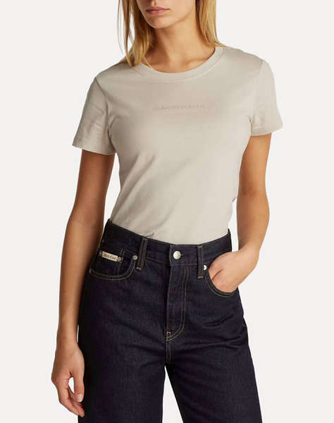 CALVIN KLEIN JEANS INSTITUTIONAL GRAPHIC SLIM TEE