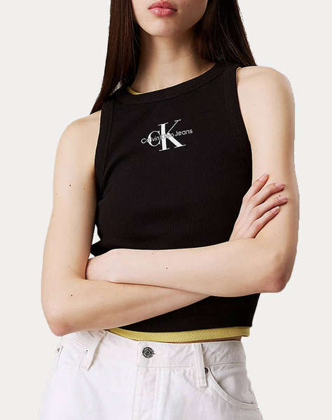 CALVIN KLEIN JEANS MONOLOGO RIB TANK TOP