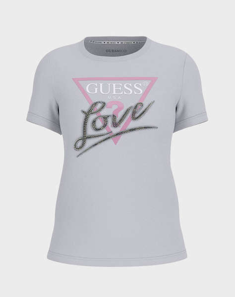 GUESS SS CN TRIANGLE LOVE TEE ДАМСКА ТЕНИСКА