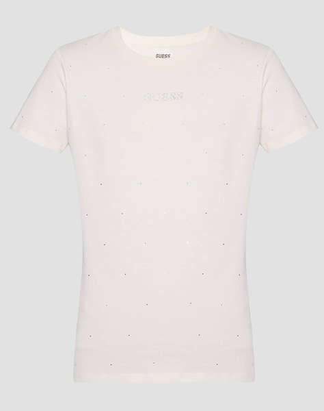 GUESS RHINESTONES SS T-SHIRT ДАМСКА БЛУЗА