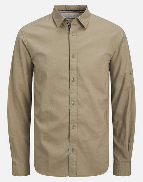 JACK&JONES JJPIERRE SLUB DETAIL SHIRT LS