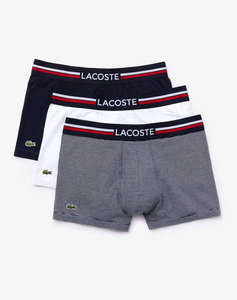 LACOSTE КОМПЛЕКТ БЕЛЬО ОТ 3 БРОЯ TRUNK PACK 3 TRUNKS