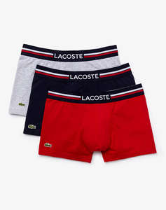 LACOSTE КОМПЛЕКТ БЕЛЬО ОТ 3 БРОЯ TRUNK PACK 3 TRUNKS