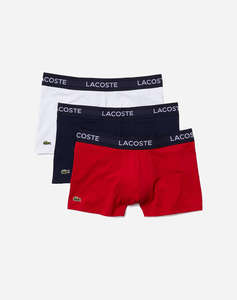 LACOSTE КОМПЛЕКТ БЕЛЬО ОТ 3 БРОЯ TRUNK PACK 3 TRUNKS