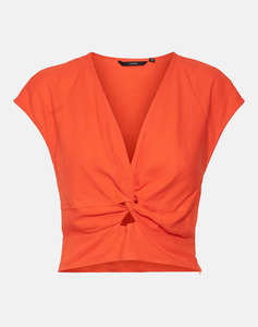 VERO MODA VMJESMILO C/S CROP TOP WVN GA