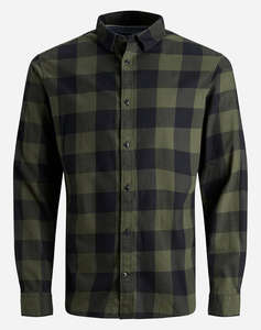 JACK&JONES JJEGINGHAM TWILL SHIRT L/S NOOS