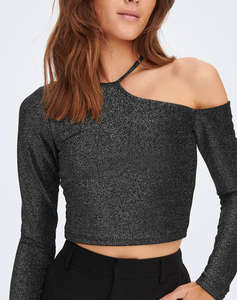 ONLY ТОП ONLRICH L/S GLITTER TOP BOX JRS