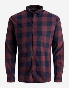 JACK&JONES JJEGINGHAM TWILL SHIRT L/S NOOS