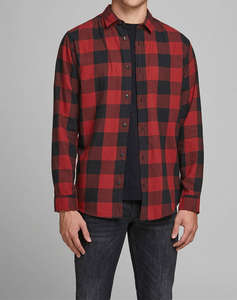 JACK&JONES JJEGINGHAM TWILL SHIRT L/S NOOS