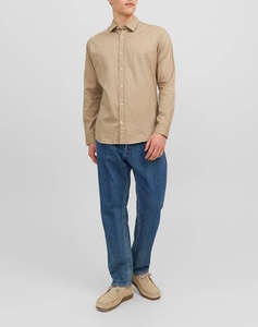 JACK&JONES JJEGINGHAM TWILL SHIRT L/S NOOS