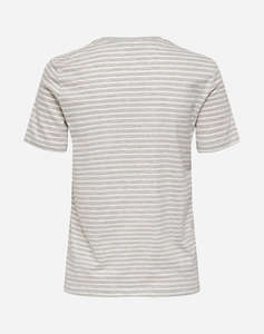 ONLY ONLWEEKDAY REG S/S STRIPE TOP BOX JRS