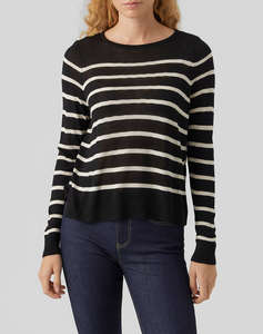 VERO MODA VMNOVA LS O-NECK PULLOVER GA NOOS