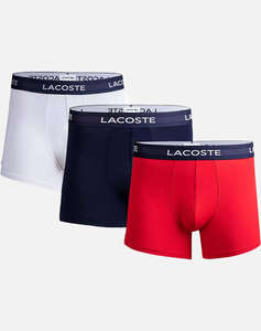 LACOSTE КОМПЛЕКТ БЕЛЬО ОТ 3 БРОЯ TRUNK PACK 3 TRUNKS