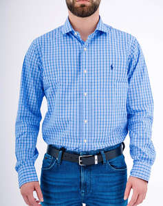 RALPH LAUREN CUESTPPCN-LONG SLEEVE-DRESS SHIRT