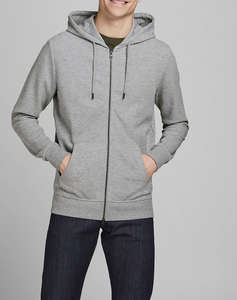 JACK&JONES JJEBASIC SWEAT ZIP HOOD NOOS