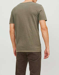 JACK&JONES JJESPLIT NECK TEE