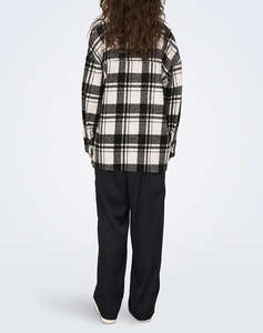 ONLY ONLKINSLEY CHECK SHIRT JACKET WVN