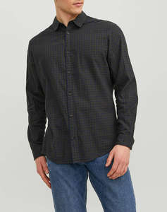 JACK&JONES JJEGINGHAM TWILL SHIRT L/S NOOS