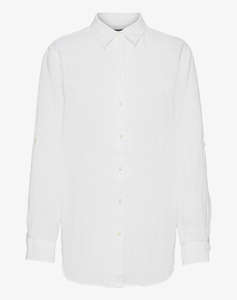 LAUREN RALPH LAUREN TISSUE LINEN-SHIRT