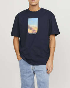 JACK&JONES JORVESTERBRO PICTURE TEE SS CREW NECK SN