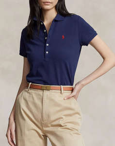 RALPH LAUREN JULIE POLO-SLIM-SHORT SLEEVE-POLO SHIRT