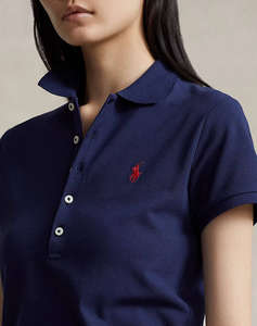 RALPH LAUREN JULIE POLO-SLIM-SHORT SLEEVE-POLO SHIRT