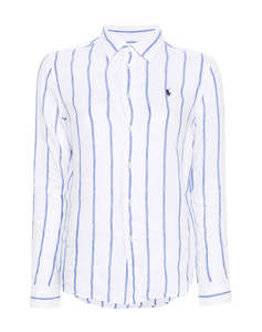 RALPH LAUREN RELAXED-LONG SLEEVE-BUTTON FRONT SHIRT