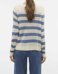 VERO MODA VMNOVA LS O-NECK PULLOVER GA NOOS