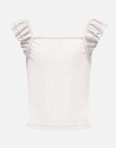 ONLY KOGNELLA S/L FRILL STRAP TOP JRS