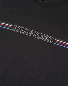 TOMMY HILFIGER STRIPE CHEST TEE