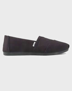 TOMS BLK/BLK RECY COT CAN WM ALPR ESP