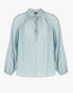 MEXX Blouse with ruffled collar stand