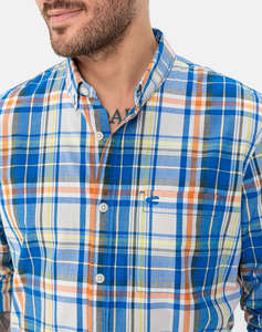 CAMEL ACTIVE SHIRT checked - Blue | Stylewish