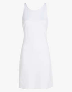 CALVIN KLEIN SHEEN MILANO BACK STRAP DRESS