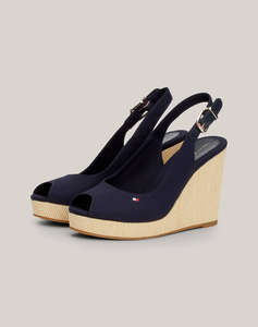 TOMMY HILFIGER ICONIC ELENA SLING BACK WEDGE