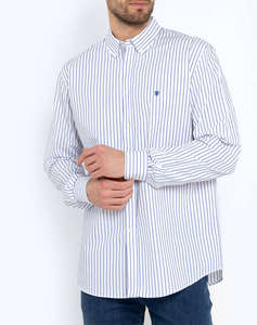 THE BOSTONIANS РИЗА ACORN POPLIN REGULAR FIT Stripe POPLIN Button-down Regular Fit