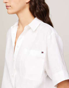 TOMMY HILFIGER LINEN SS SHIRT