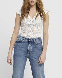 ONLY ONLNEW ALBA S/S V-NECK TOP JRS