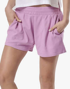 BODY ACTION WOMENS NATURAL DYE WAFFLE SHORTS