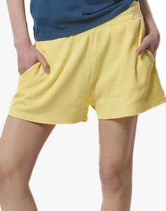 BODY ACTION WOMENS NATURAL DYE WAFFLE SHORTS